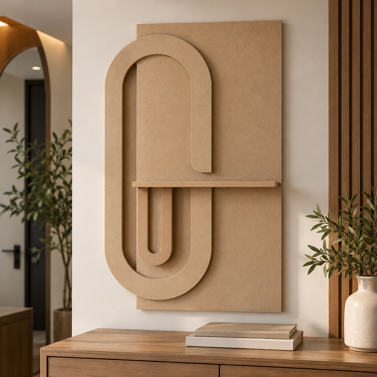 TAPPA Arco – Ham MDF Dekoratif Duvar Aksesuarı